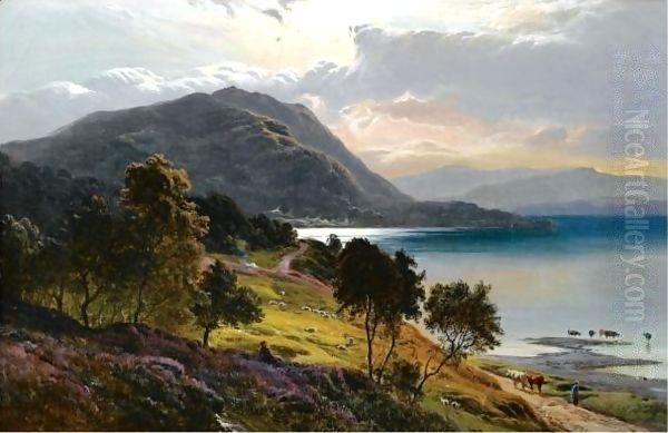 Loch Linnie Oil Painting by Sidney Richard Percy