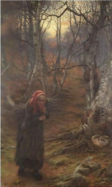 The Sere And The Yellow Leaf Oil Painting by Joseph Farquharson