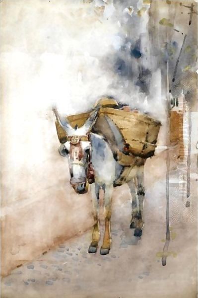 The Arab Donkey Oil Painting by Arthur Melville