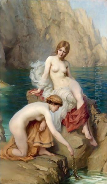 By Summer Seas Oil Painting by Herbert James Draper