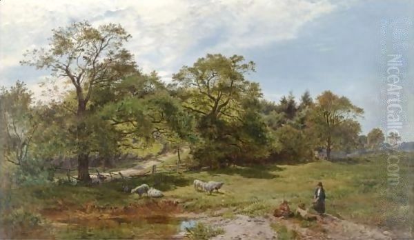 Summer Oil Painting by Sidney Richard Percy