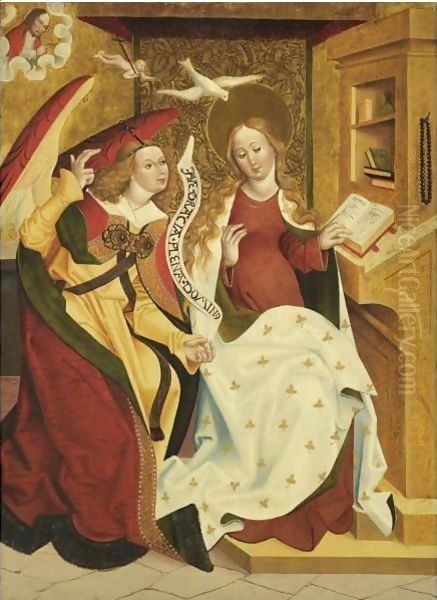 The Annunciation Oil Painting by Jorg the Elder Breu