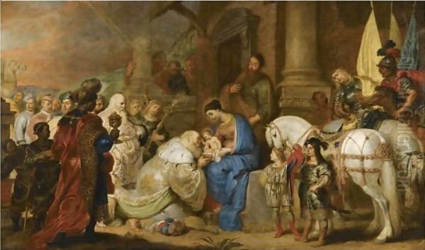 The Adoration Of The Magi Oil Painting by Cornelis De Vos