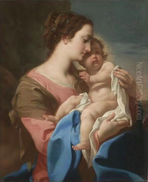 The Madonna And Child Oil Painting by Corrado Giaquinto