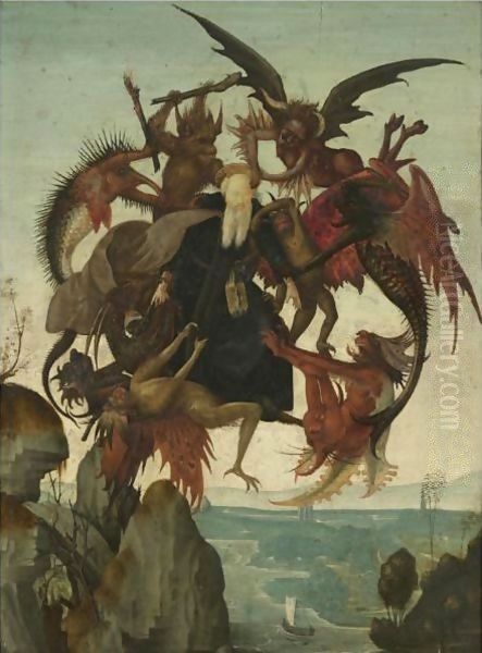 The Temptation Of Saint Anthony Oil Painting by Domenico Ghirlandaio