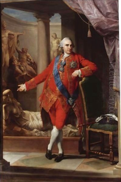 Portrait Of Count Kirill Grigorjewitsch Razumovsky (1728-1803) Oil Painting by Pompeo Gerolamo Batoni