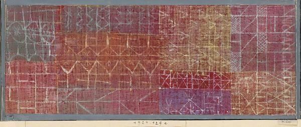 Vorhang (Rideau) Oil Painting by Paul Klee