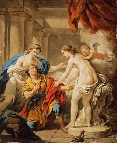 Pygmalion Et Galatee Oil Painting by Louis Lagrenee