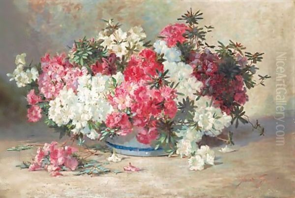 Vase De Fleurs Oil Painting by Abbott Fuller Graves