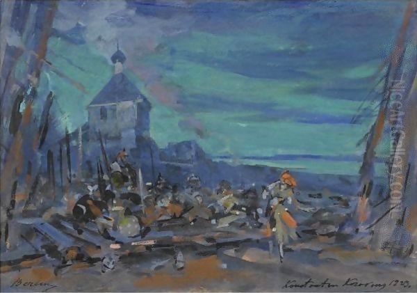 Set Design 2 Oil Painting by Konstantin Alexeievitch Korovin