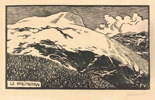 Le Breithorn The Breithorn Oil Painting by Felix Edouard Vallotton