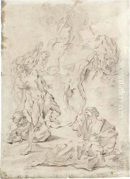 The Brazen Serpent Oil Painting by Giovanni Battista Tiepolo