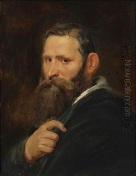 Head Of A Bearded Man Oil Painting by Peter Paul Rubens