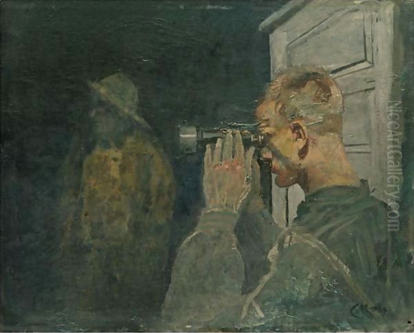 Kystvakten (Coastguards) Oil Painting by Christian Krohg