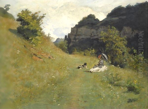 Le Chemin De La Maloche Oil Painting by Jean-Paul Laurens