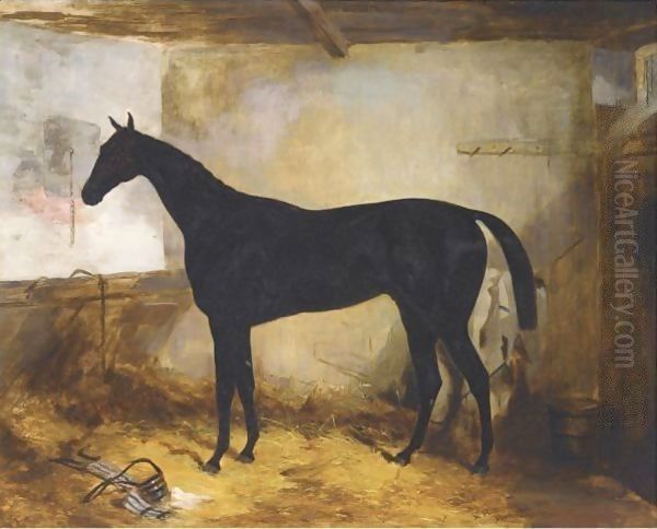 The Sheriff In A Stable Oil Painting by Harry Hall