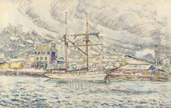 Le Port De Paimpol, Bretagne Oil Painting by Paul Signac