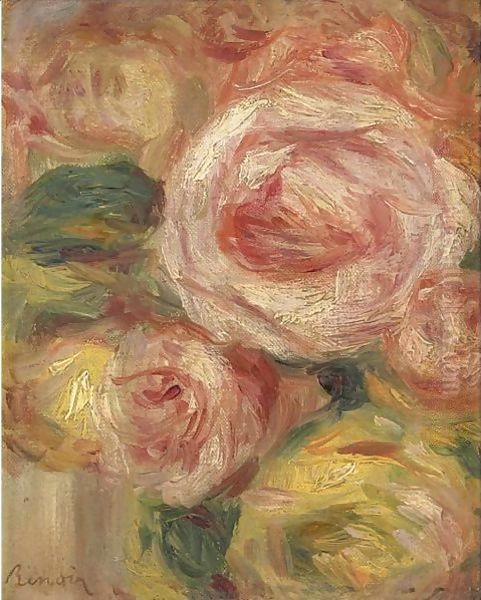 Fleurs 2 Oil Painting by Pierre Auguste Renoir