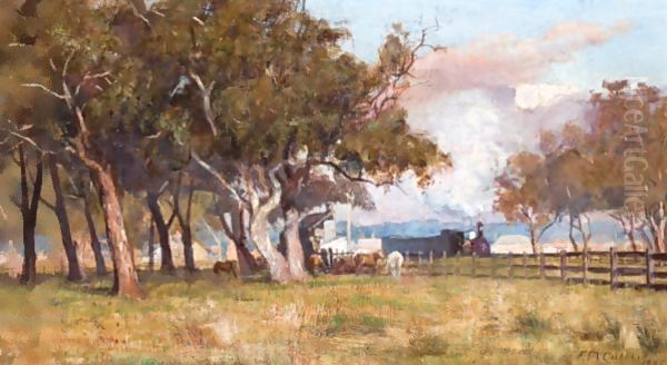 The Morning Train Oil Painting by Frederick McCubbin