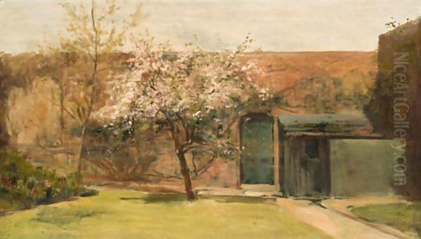 Blossoms, Chantemesle Oil Painting by Charles Edward Conder