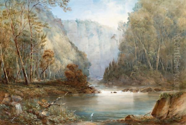 Norton's Basin, Neapean River Oil Painting by Conrad Martens