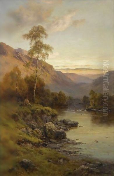 The River Tay Oil Painting by Alfred de Breanski