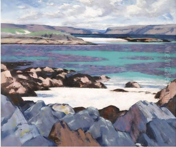 The North End Of Iona Oil Painting by Francis Campbell Boileau Cadell