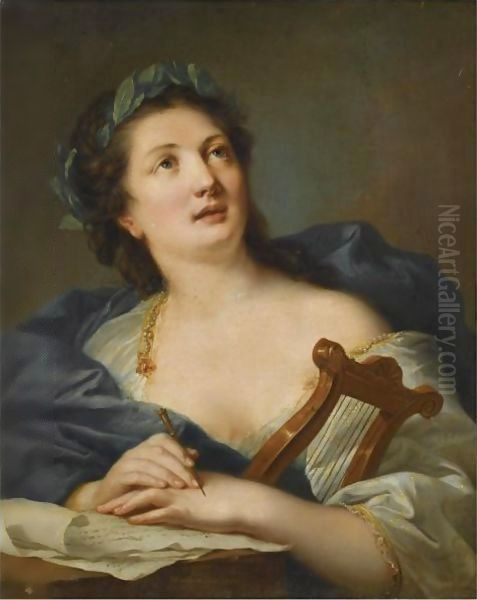 A Muse Oil Painting by Johann Heinrich Wilhelm Tischbein