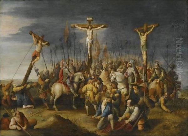 The Crucifixion 2 Oil Painting by Frans the younger Francken