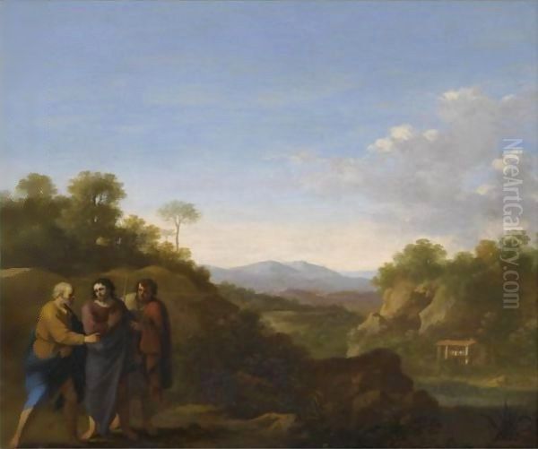 The Calling Of Andrew And Peter Oil Painting by Cornelis Van Poelenburgh