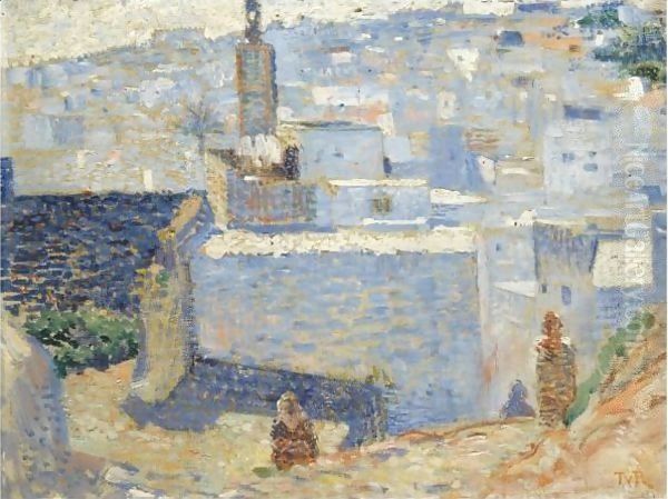 Ville Au Maroc Oil Painting by Theo van Rysselberghe