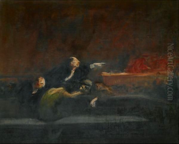 Apres Le Verdict Oil Painting by Jean-Louis Forain