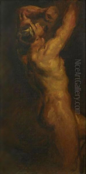 Male Nude Oil Painting by Theodore Chasseriau