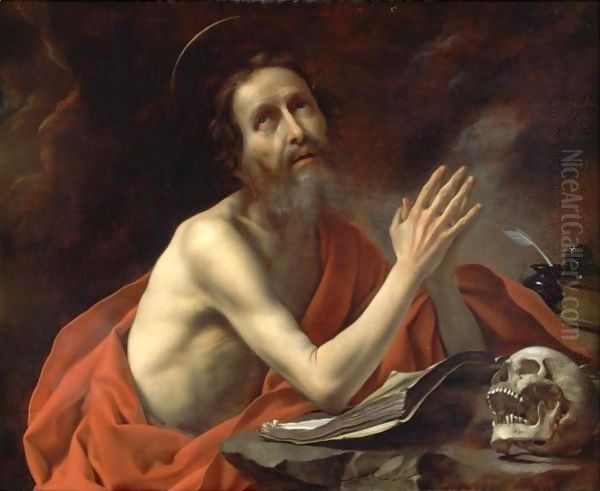 Saint Jerome In Prayer Oil Painting by Carlo Dolci