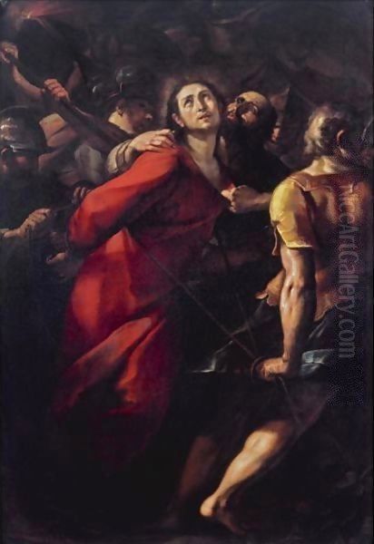 The Capture Of Christ Oil Painting by Giulio Cesare Procaccini