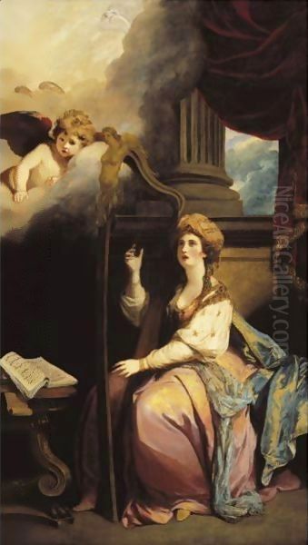 Saint Cecilia Oil Painting by Sir Joshua Reynolds