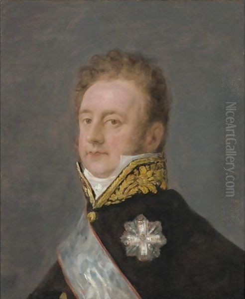 Portrait Of Prince Alois Wenzel Von Kaunitz-Rietberg (1774-1848) Oil Painting by Francisco De Goya y Lucientes