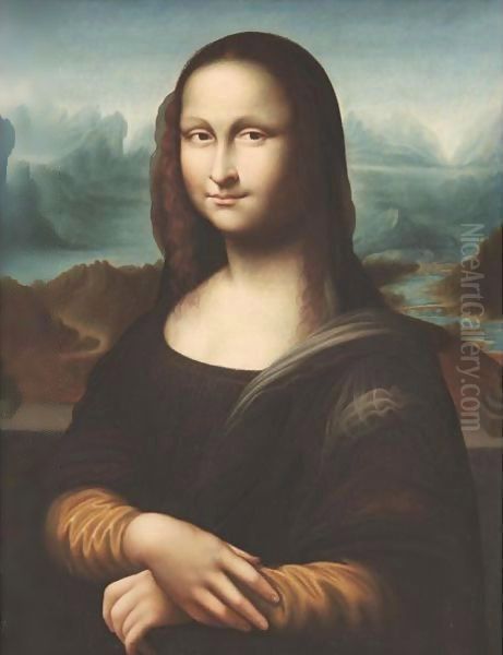 Portrait Of Mona Lisa (After Leonardo Da Vinci) Oil Painting by Italian School