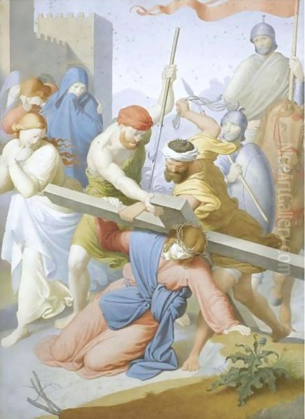 The Way To Calvary Oil Painting by Johann Friedrich Overbeck