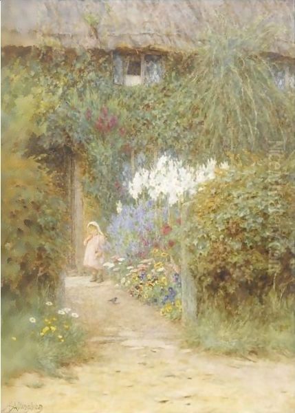 A Cottage At Redlynch Oil Painting by Helen Mary Elizabeth Allingham