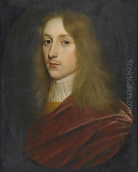 Portrait Of A Gentleman, Said To Be Prince Rupert Of The Rhine Oil Painting by Gerrit Van Honthorst