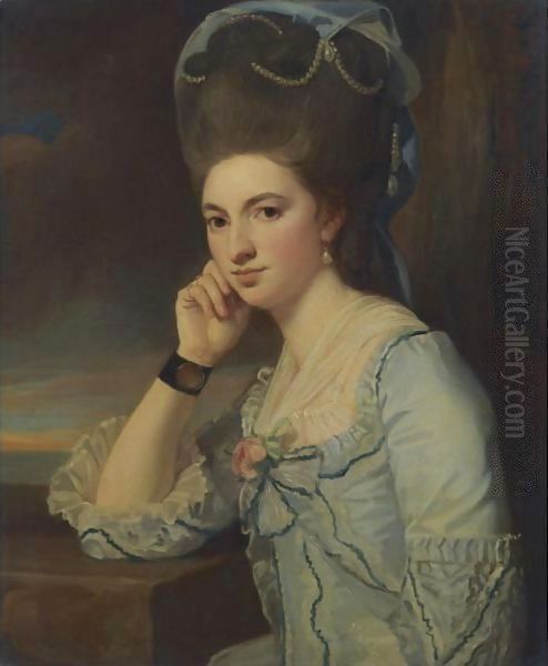 Portrait Of A Lady 2 Oil Painting by George Romney