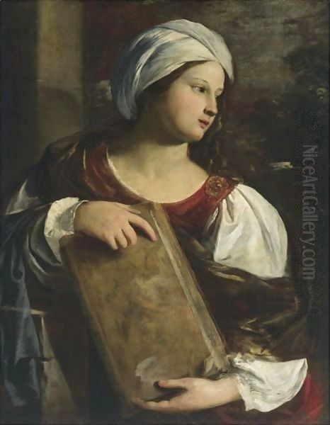 A Sibyl Oil Painting by Pier Francesco Mola