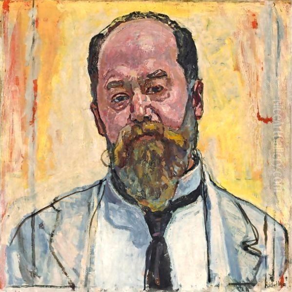 Portrait Mathias Morhardt Oil Painting by Ferdinand Hodler