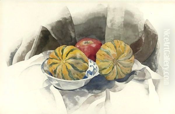 Squashes Oil Painting by Charles Demuth