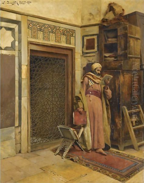 The Scholar Oil Painting by Ludwig Deutsch