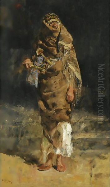 The Warrior Oil Painting by Jose Villegas y Cordero