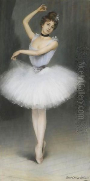 Une Ballerine Oil Painting by Pierre Carrier-Belleuse