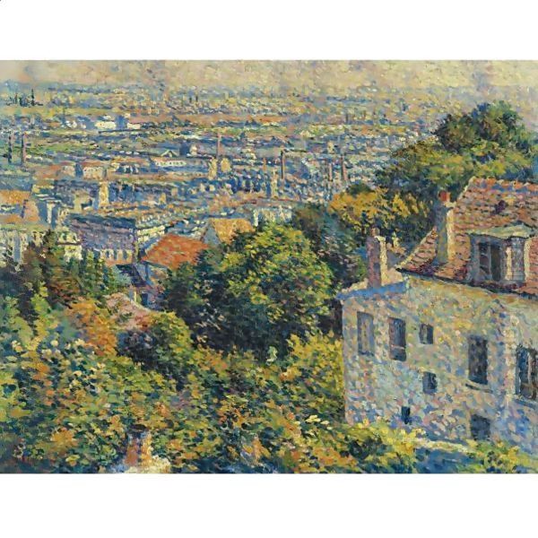 Montmartre, De La Rue Cortot, Vue Vers Saint-Denis Oil Painting by Maximilien Luce