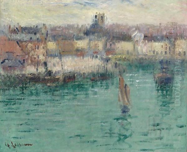 Dieppe, L'Avant Port Oil Painting by Gustave Loiseau